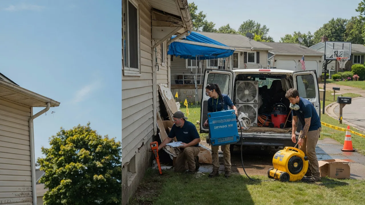 Ceiling Leak Cleanup in Burkettsville, OH near me