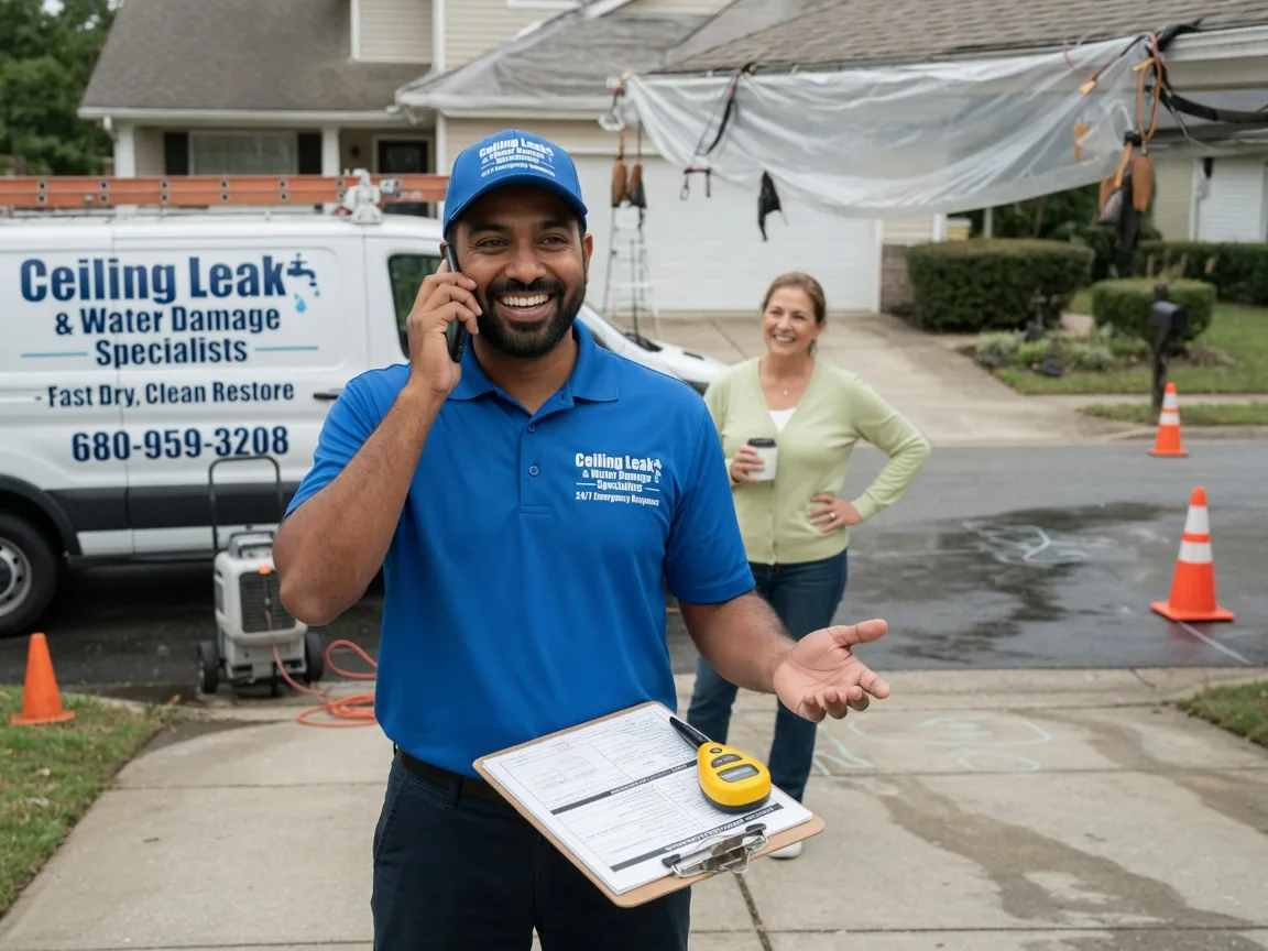 Ceiling Leak Cleanup Burkettsville, OH FAQs